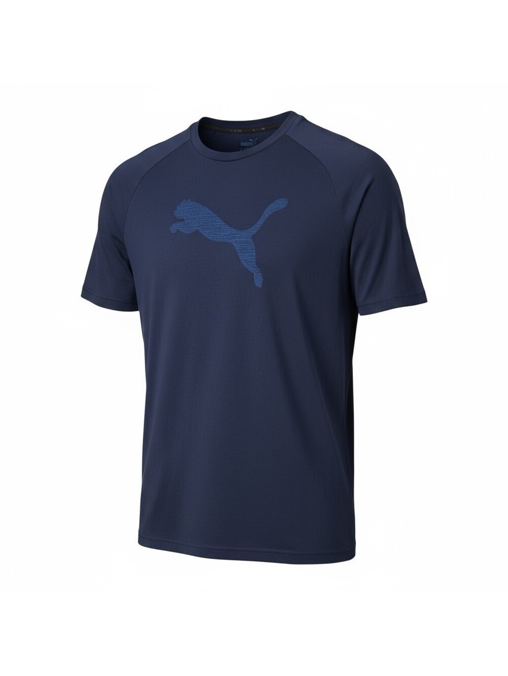 PUMA DryCELL Blue Graphic Tee Shirt Mens XL Athletic Gym Logo Short Sleeve